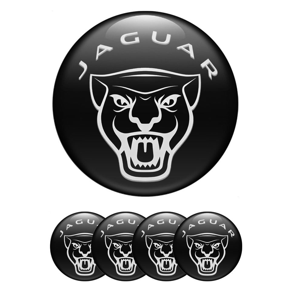 JAGUAR Silicone Stickers for Wheel Center Caps58