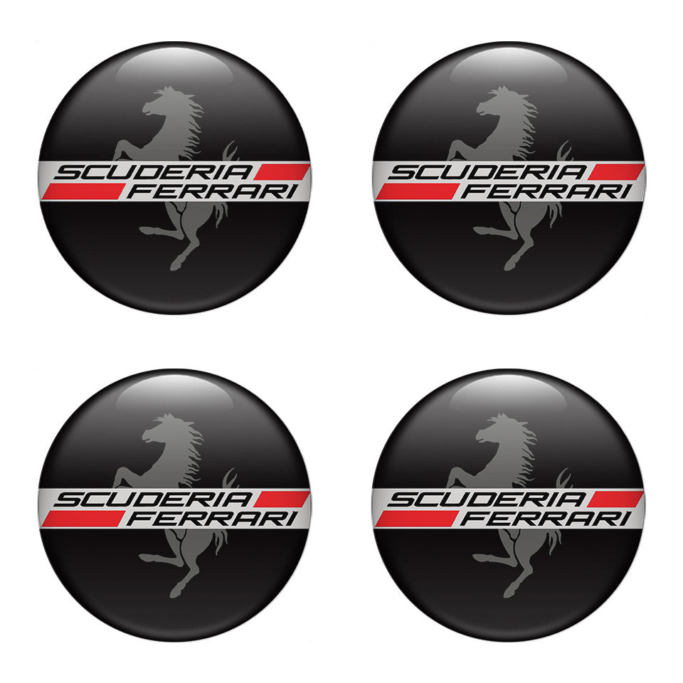 FERRARI Silicone Stickers for Wheel Center Caps