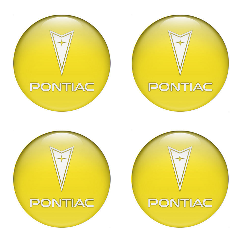 PONTIAC Silicone Stickers for Wheel Center Caps25