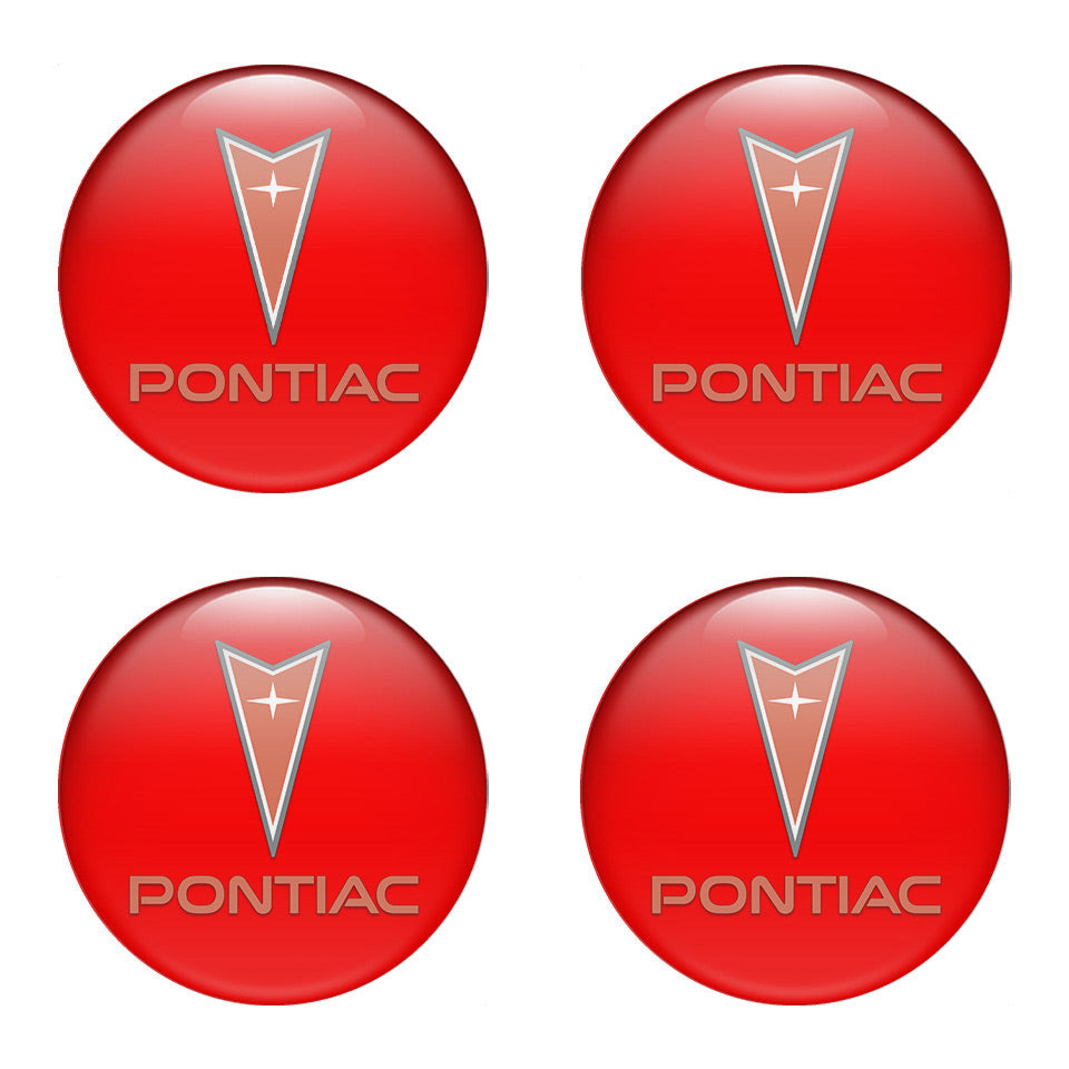 PONTIAC Silicone Stickers for Wheel Center Caps31