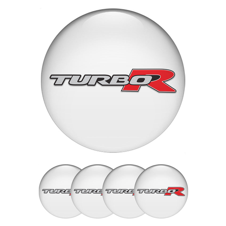 TURBO R Emblems for Wheel Center Caps2