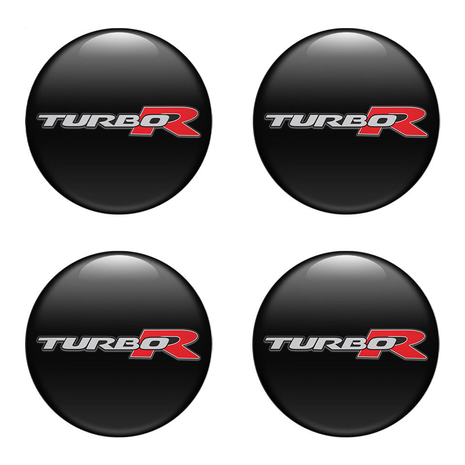 TURBO R Silicone Stickers for Wheel Center Caps1