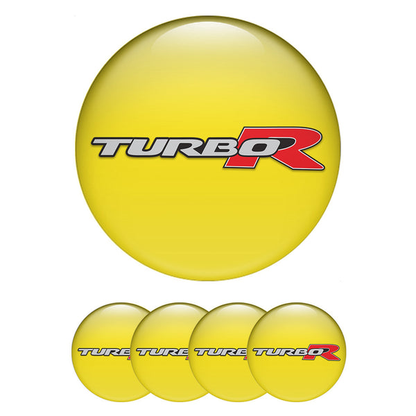 TURBO R Silicone Stickers for Wheel Center Caps