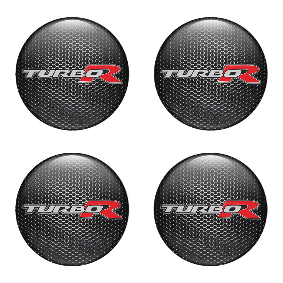 TURBO R Silicone Stickers for Wheel Center Caps7